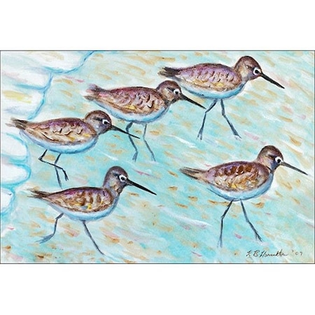 Betsy Drake Betsy Drake DM269 Sandpipers 18"x26" Door Mat DM269